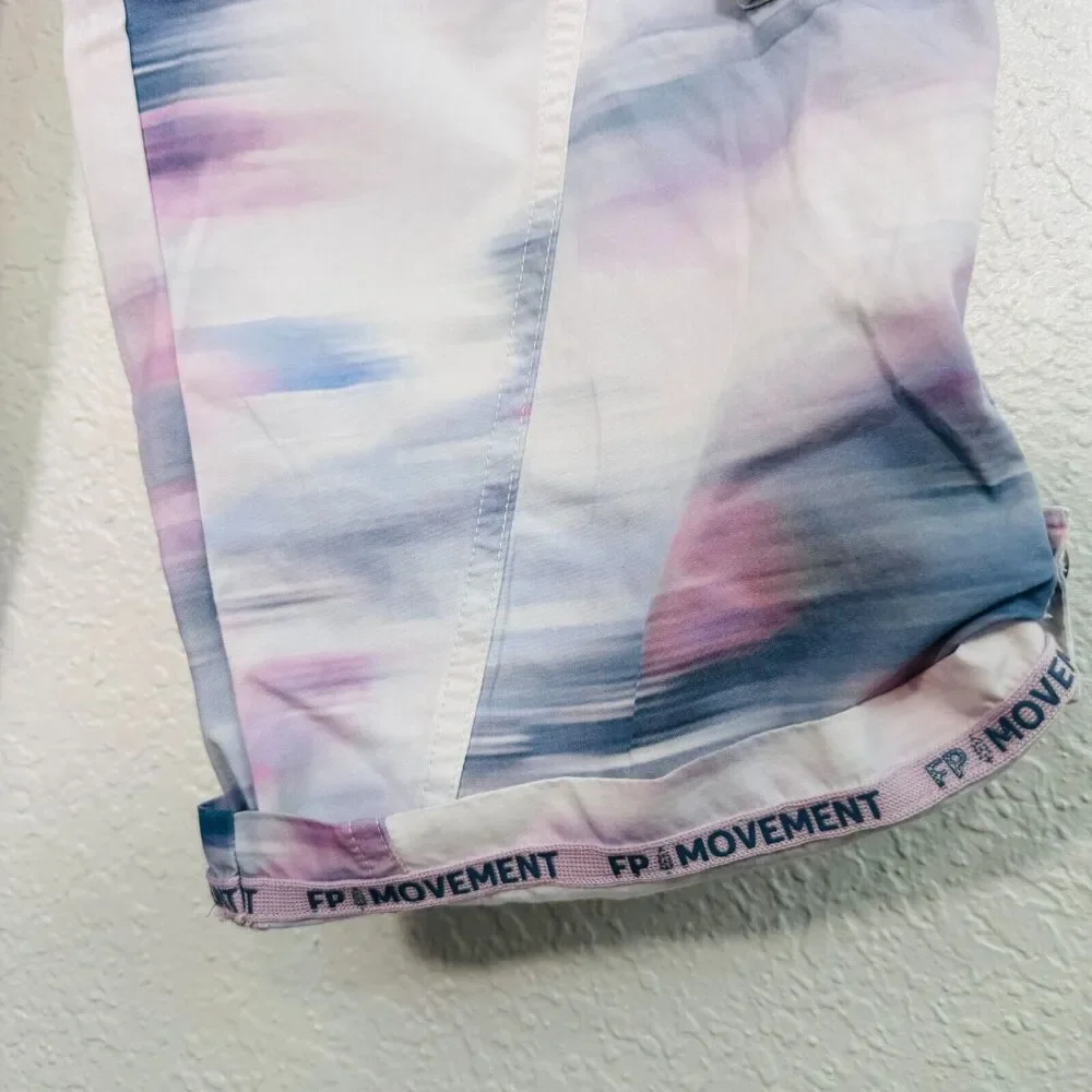 Free People Mesmerize Me Pants Womens Small Marble Cargo Boho FP Movement NEW - Picture 5 of 12